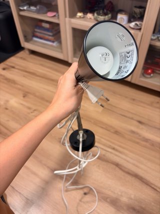 2 lámparas flexo de pared negras IKEA KVART