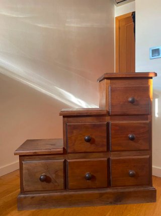 Mesitas de noche rústicas de madera