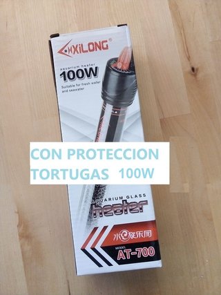 calentador 100W acuario mediano pecera termostato