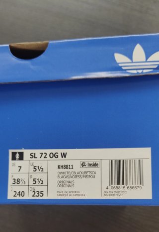 Adidas SL 72 Zebra Donna Tg 38 2/3