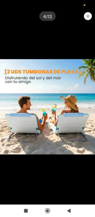 Tumbona de jardín plegable