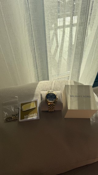 Reloj Michael Kors Dorado y Azul