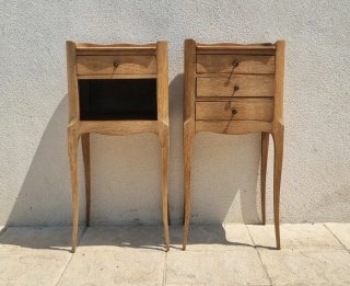 Mesitas de noche antiguas de madera
