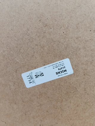 Módulo ampliación escritorio MICKE IKEA blanco