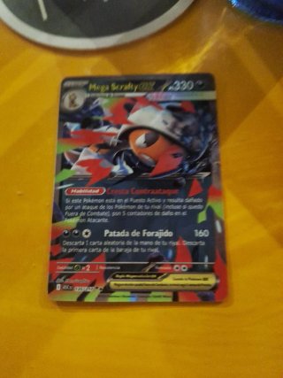 Carta Pokémon Mega Scrafty ex 330 HP