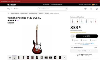 Yamaha PAC112V Guitarra eléctrica IMPECABLE
