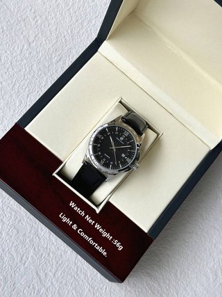 Reloj PABLO RAEZ Cuero Negro Resistente Agua