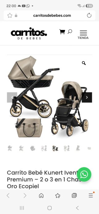 Carrito Bebé Kunert Ivent Premium