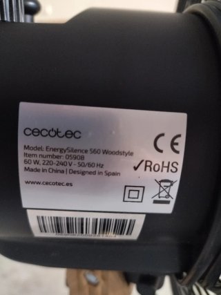 Ventilador Cecotec Madera y Metal