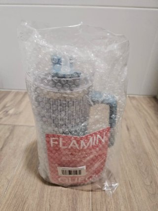 Termo Flamingueo con asa y pajita