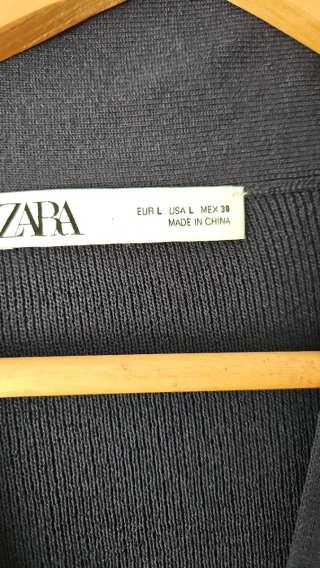 Chaleco Zara Azul Talla L