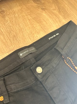 Purple Jeans Negros Talla M/33 Nuevos