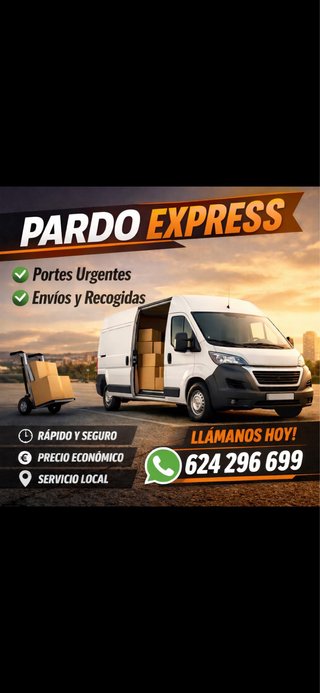 Portes desde 30€ hasta 10km maximo de distancia