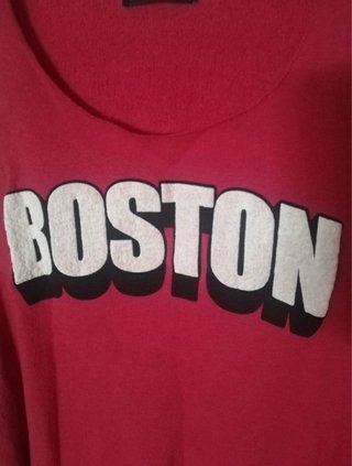 Camiseta tirantes Boston roja talla L Shana