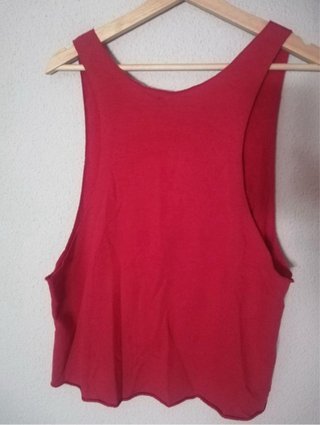 Camiseta tirantes Boston roja talla L Shana