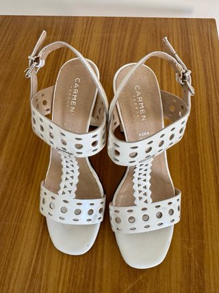 Sandali Carmens tacco bianco