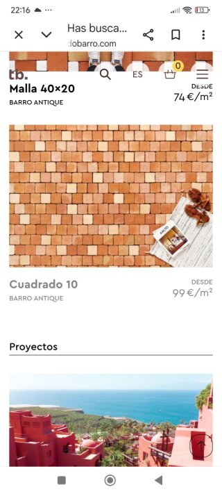 Piezas de barro suelo solería regalo.