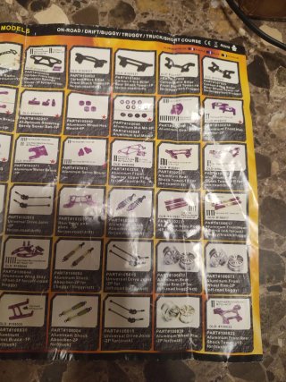 Coche RC 1/10 catálogo Scale Optionals Parts