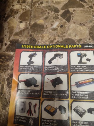 Coche RC 1/10 catálogo Scale Optionals Parts