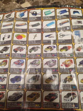Coche RC 1/10 catálogo Scale Optionals Parts