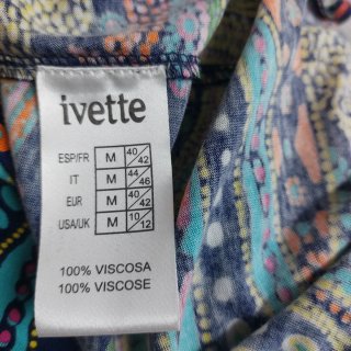 Vestido Ivette Verano Viscosa Multicolor Talla M