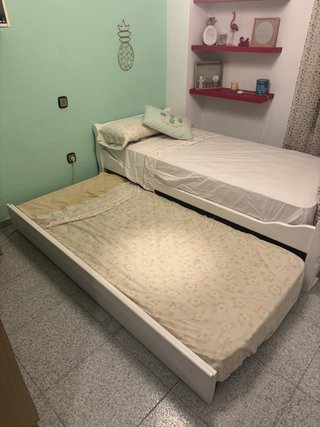 Cama nido 90x200cm con colchones