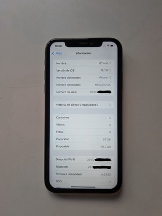 iPhone 11 64GB en perfecto estado + Funda