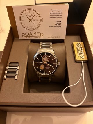 Roamer 1888 Automático Negro/Plata