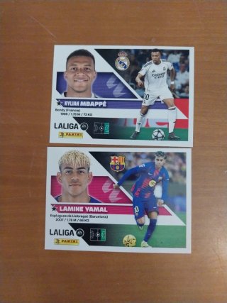 Cromos Lamine Yamal y Mbappé La Liga 2026 27