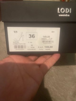 Sandalias tacón plateadas LODI
