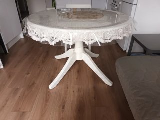 Mesa redonda extensible Rosentorp 110/155 cms.