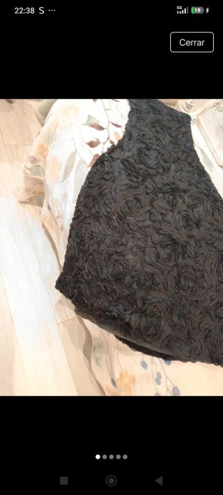 Vestido fiesta negro Corte Inglés