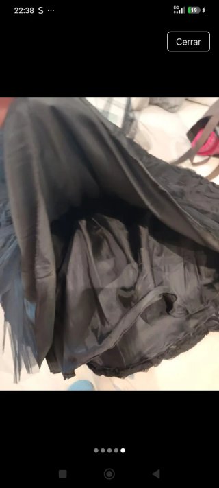 Vestido fiesta negro Corte Inglés
