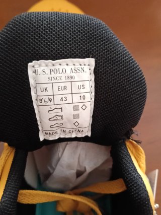 Zapatilla U.S. Polo Assn. Hombre Negro-amarillo 43