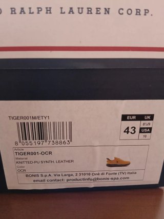 Zapatilla U.S. Polo Assn. Hombre Negro-amarillo 43