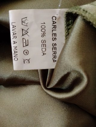 Vestido mini seda Carles Serra t/40