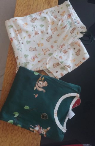 Pijama mujer algodón estampado bosque
