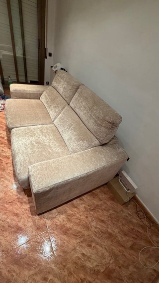 Sofá de 2 plazas beige