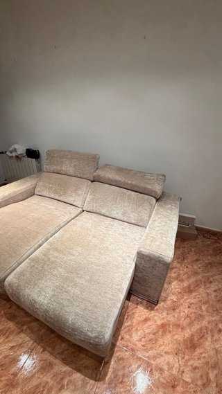 Sofá de 2 plazas beige