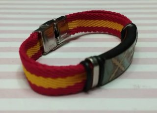NOVEDAD! PULSERA CRUZ DE BORGOÑA ESPAÑA EN ACERO