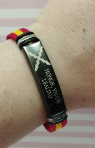 NOVEDAD! PULSERA CRUZ DE BORGOÑA ESPAÑA EN ACERO