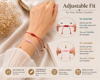 Pulsera Mujer Cuentas Artesanal Ajustable Regalo