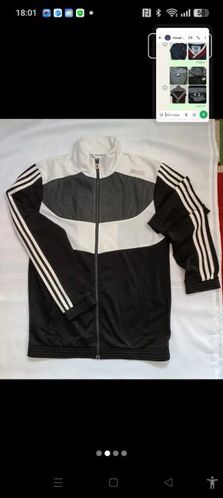 Chaqueta Adidas M Negra Blanca