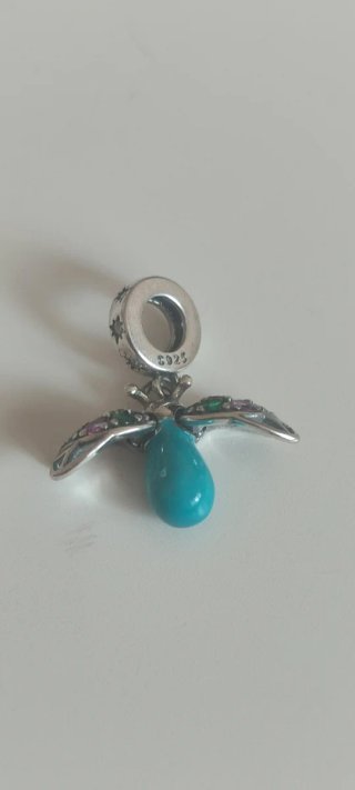 Charm Pandora Plata 925 Mariquita Multicolor