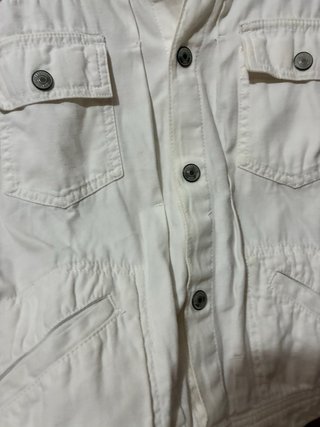 Cazadora Bershka Blanca Talla M