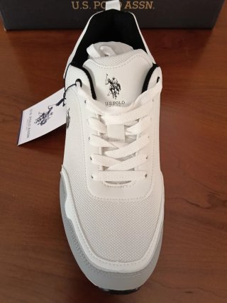 Zapatillas U.S. Polo Assn. Hombre blanca/gris T.43