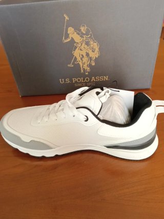 Zapatillas U.S. Polo Assn. Hombre blanca/gris T.43