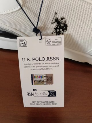 Zapatillas U.S. Polo Assn. Hombre blanca/gris T.43