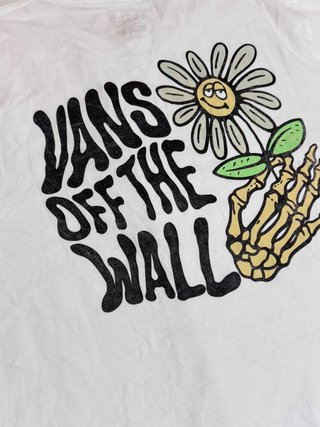 T-shirt Vans Off The Wall Bianca Graphic