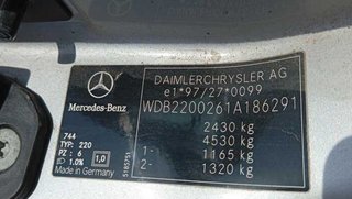 204050 llanta 7.5jx16h2 mercedes-benz clase s 320
